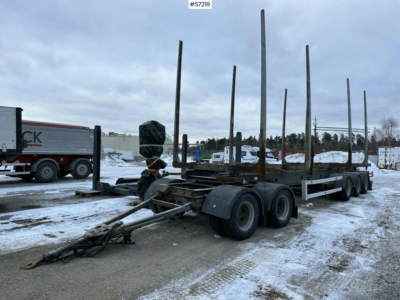 Logging trailer 5-axles, Parator SV 18-24 - Reboque transporte de madeira: foto 1 Logging trailer 5-axles, Parator SV 18-24 - Reboque transporte de madeira: foto 1