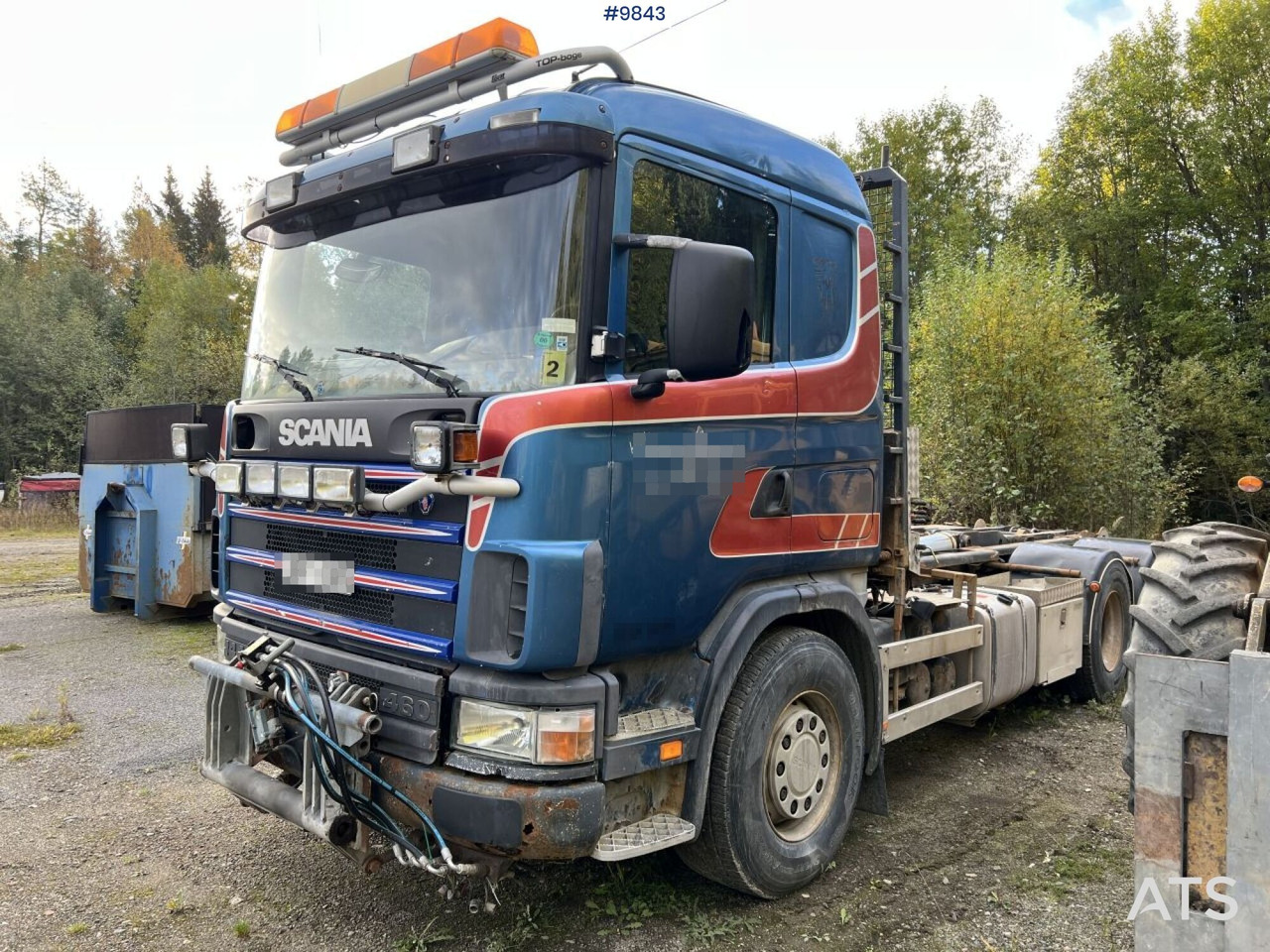 Scania R144 Hook Truck with plow equipment - Camião polibenne: foto 1 Scania R144 Hook Truck with plow equipment - Camião polibenne: foto 1