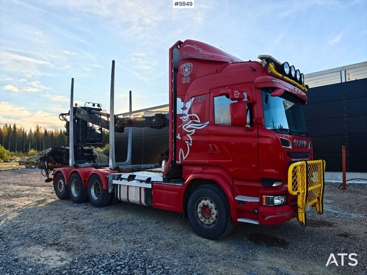 Scania R730 Tridem Timber Truck with Loglift F125S Crane (VIDEO) - Camião de transporte de madeira, Camião grua: foto 2 Scania R730 Tridem Timber Truck with Loglift F125S Crane (VIDEO) - Camião de transporte de madeira, Camião grua: foto 2