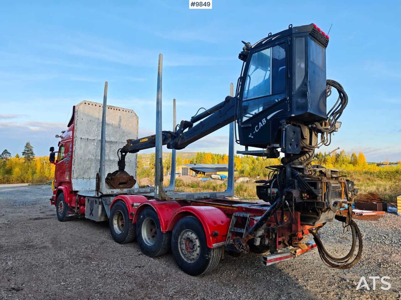 Scania R730 Tridem Timber Truck with Loglift F125S Crane (VIDEO) - Camião de transporte de madeira, Camião grua: foto 4 Scania R730 Tridem Timber Truck with Loglift F125S Crane (VIDEO) - Camião de transporte de madeira, Camião grua: foto 4
