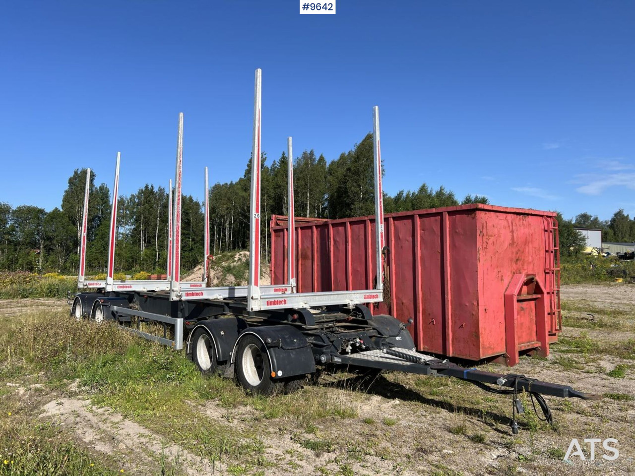 Timber trailer AM TRAILER SF4-S - Reboque transporte de madeira: foto 1 Timber trailer AM TRAILER SF4-S - Reboque transporte de madeira: foto 1