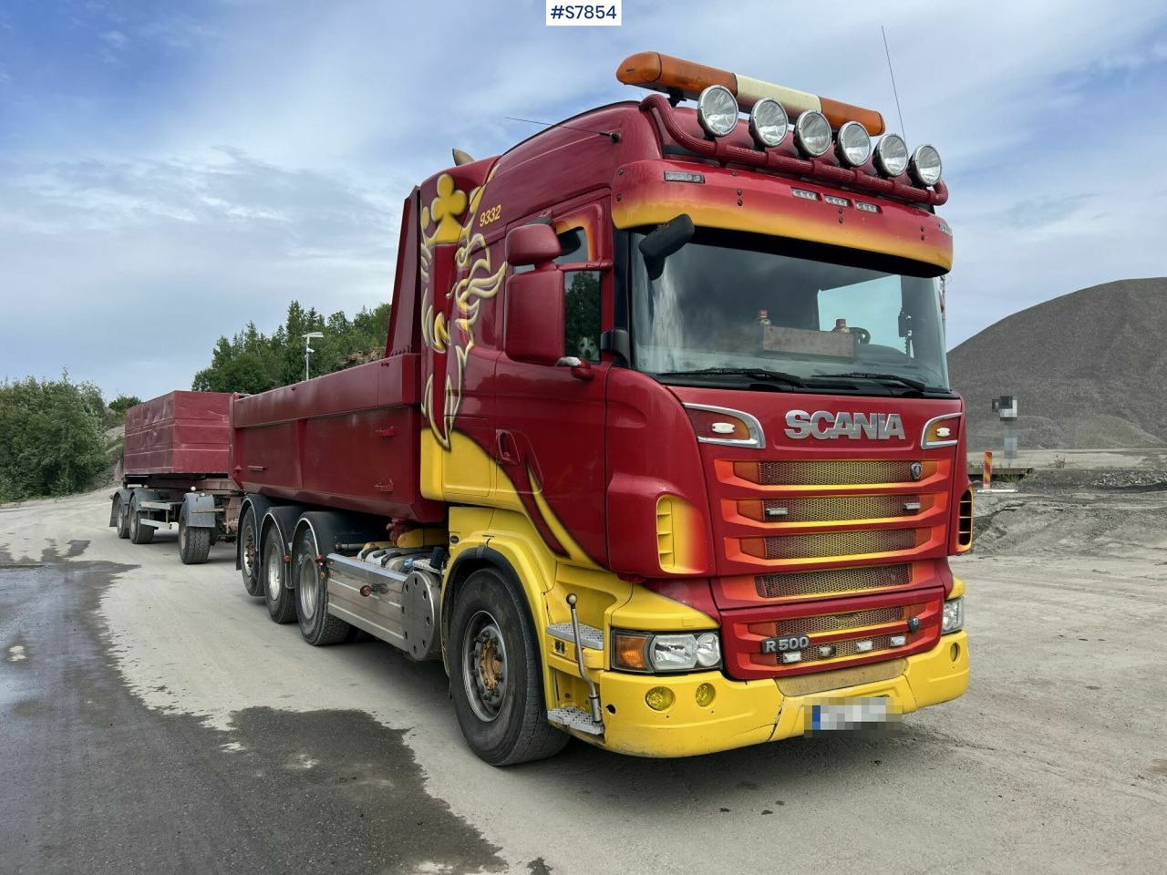 Tipper Truck Scania R500 with side tipper and ORY T 10 Tipper trailer - Camião basculante, Reboque basculante: foto 2 Tipper Truck Scania R500 with side tipper and ORY T 10 Tipper trailer - Camião basculante, Reboque basculante: foto 2