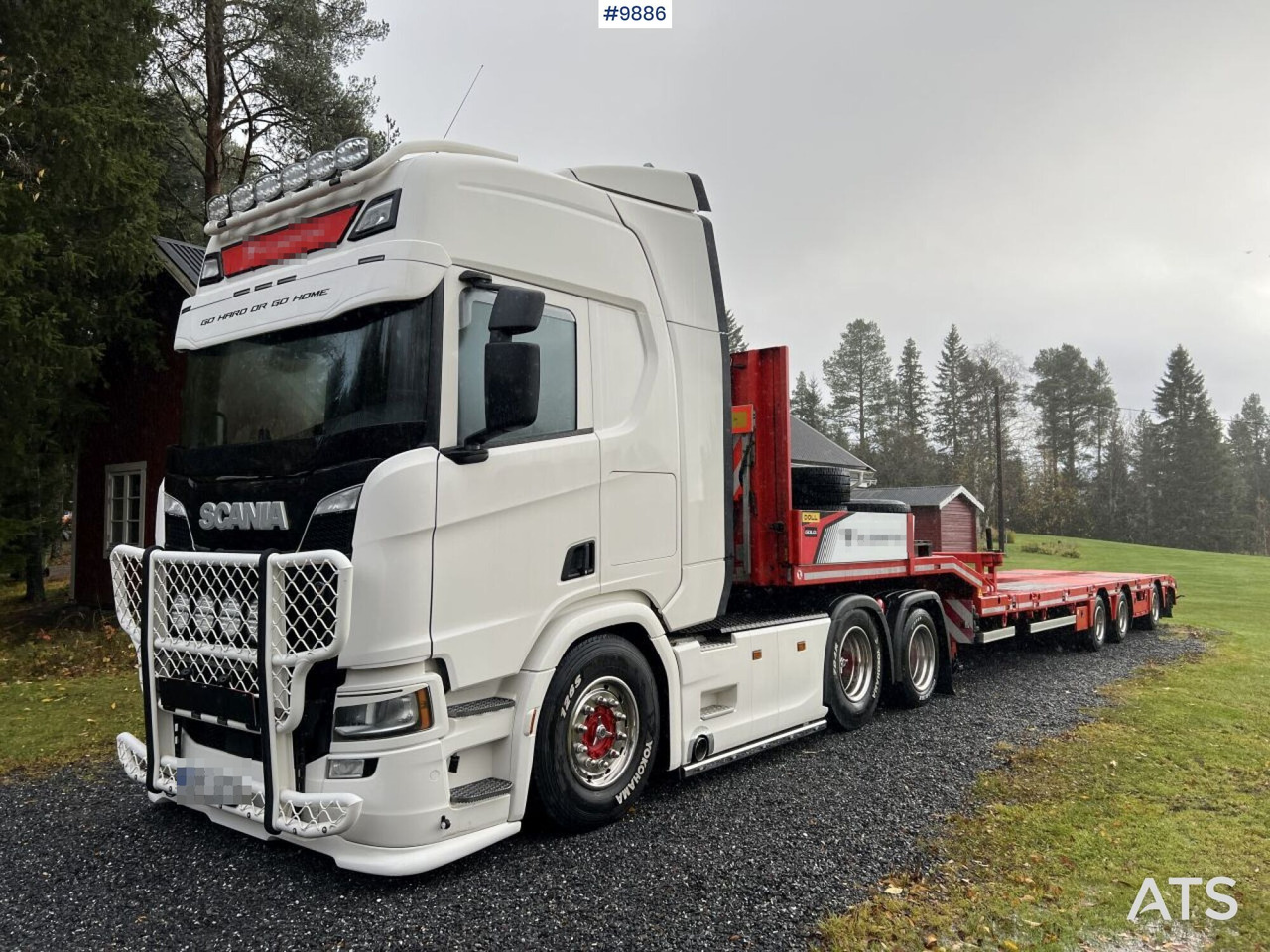 Scania R500 Tractor unit with Doll S3L Trombone Trailer - Tractor, Semi-reboque baixa: foto 2 Scania R500 Tractor unit with Doll S3L Trombone Trailer - Tractor, Semi-reboque baixa: foto 2