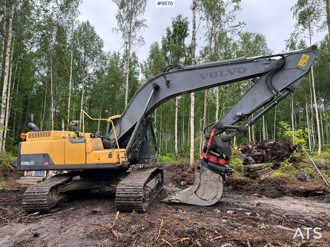 Volvo EC 250 DL grävsystem, rotor och planerskopa - Escavadora de rastos: foto 3 Volvo EC 250 DL grävsystem, rotor och planerskopa - Escavadora de rastos: foto 3