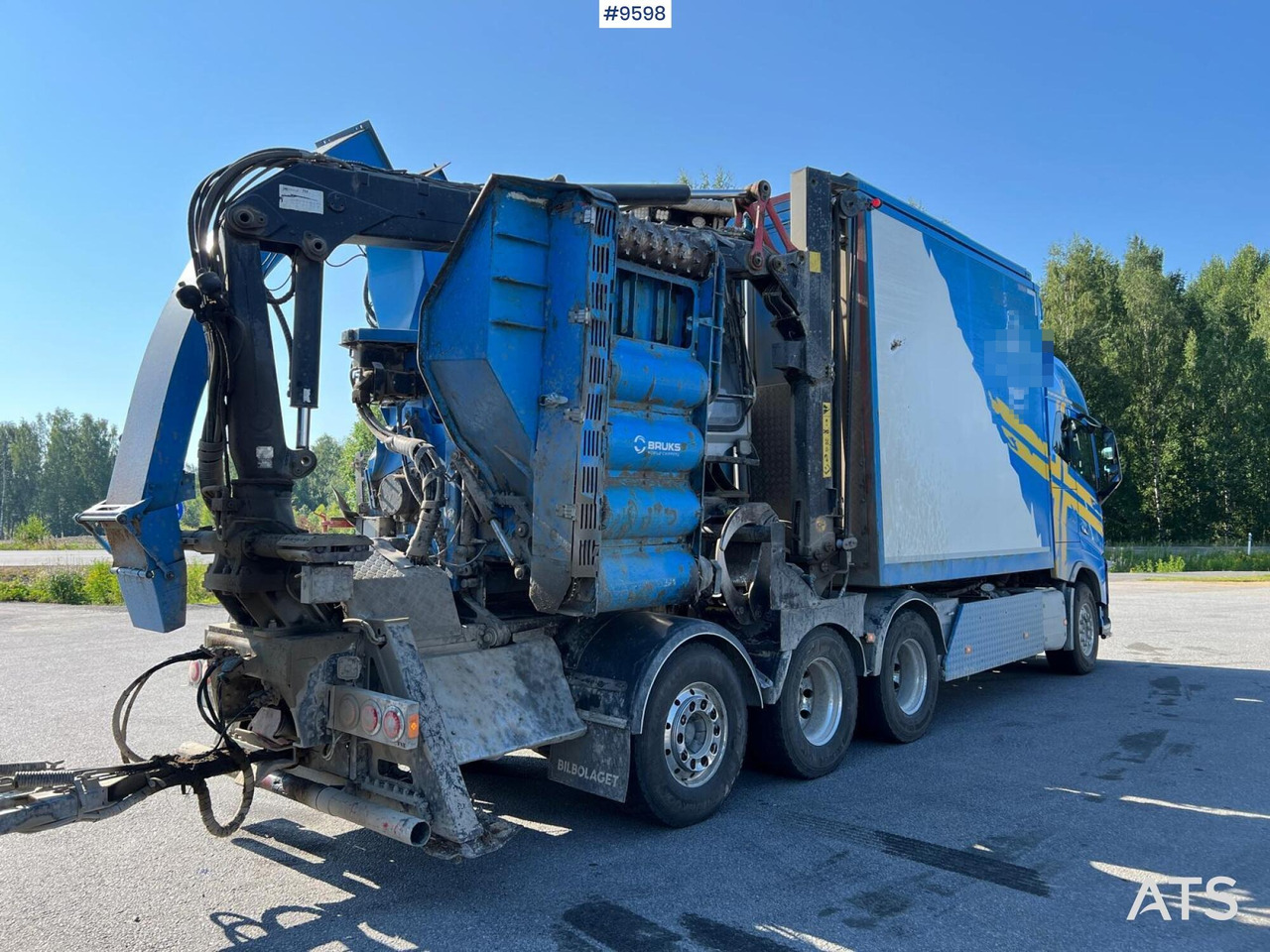 Volvo FH16 8*4 Bruks wood chipper - Camião basculante, Camião grua: foto 5 Volvo FH16 8*4 Bruks wood chipper - Camião basculante, Camião grua: foto 5