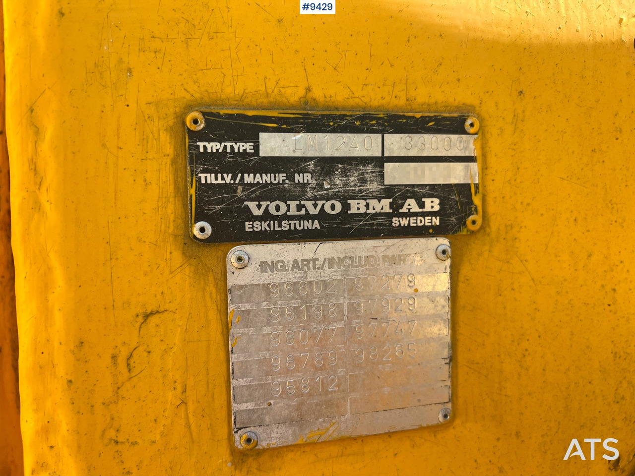 Locação financeira de  Wheel Loader - Volvo BM-LM1240 Wheel Loader - Volvo BM-LM1240: foto 15