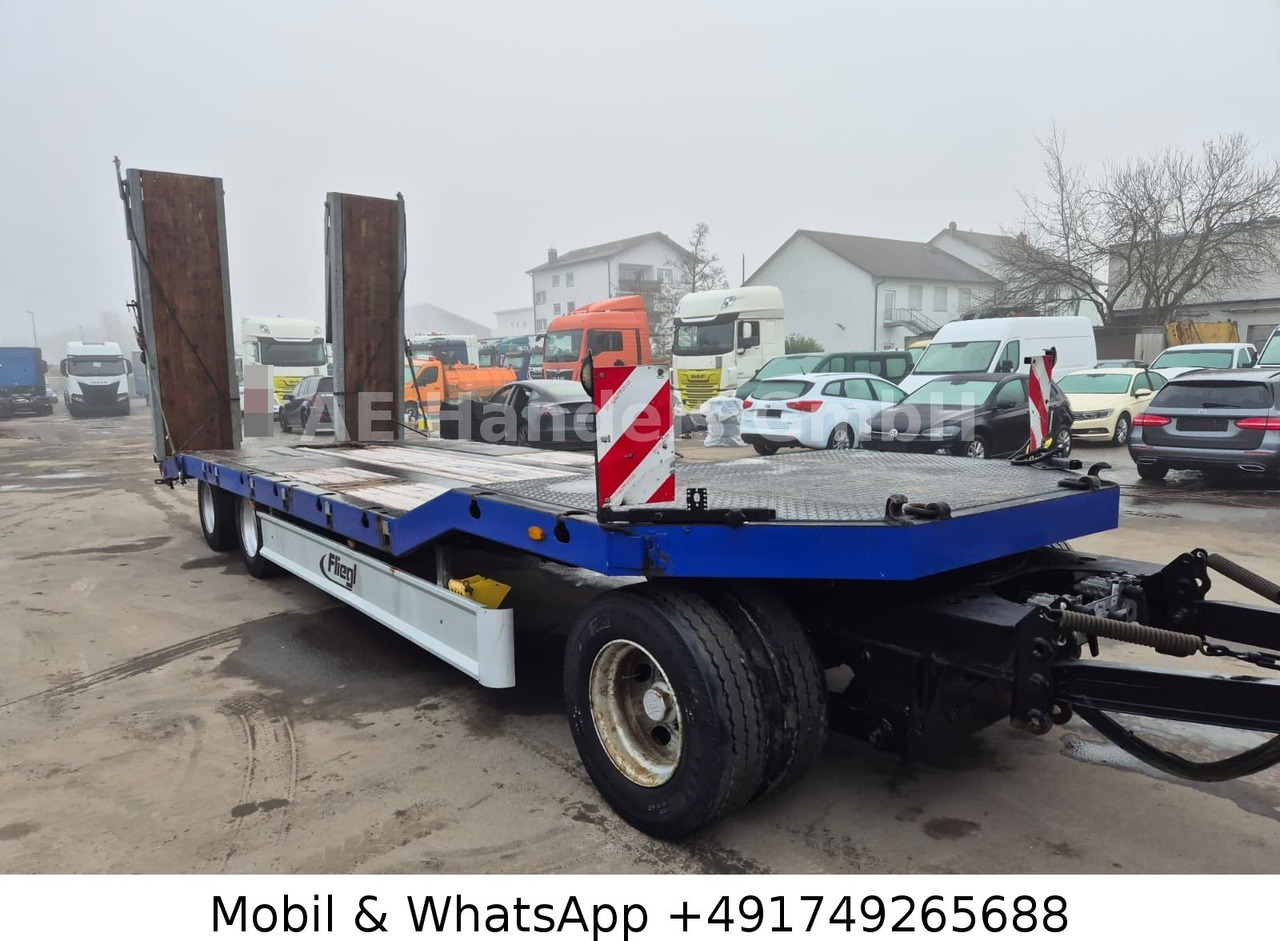 Fliegl DTS 300 Drehschemel Tieflader*Hydraulische Rampe - Reboque baixa: foto 1 Fliegl DTS 300 Drehschemel Tieflader*Hydraulische Rampe - Reboque baixa: foto 1