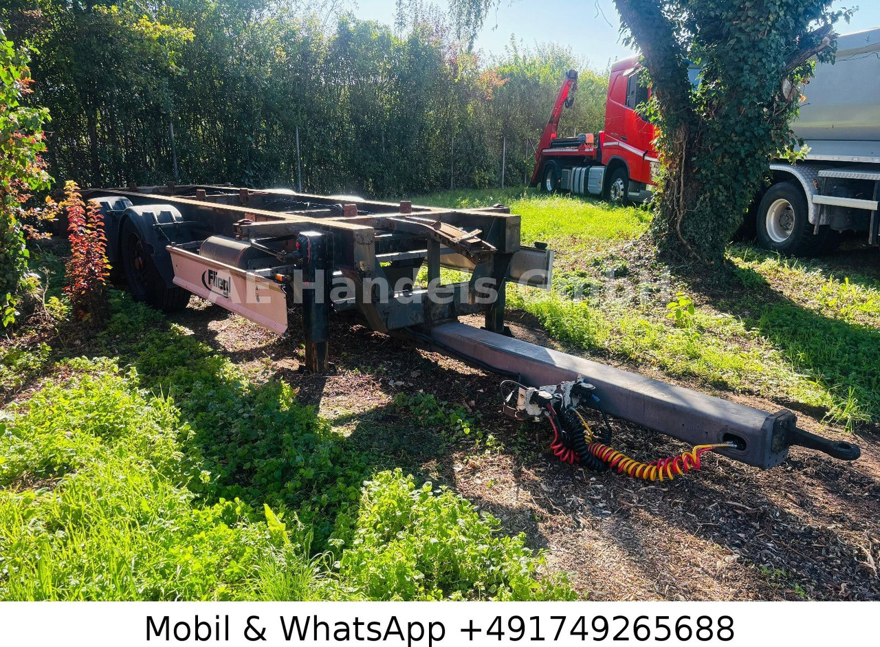 Fliegl TWP 180 Tandem Tiefgekoppelt *BWP/Scheibenbremse - Reboque transportador de contêineres/ Caixa móvel: foto 2 Fliegl TWP 180 Tandem Tiefgekoppelt *BWP/Scheibenbremse - Reboque transportador de contêineres/ Caixa móvel: foto 2