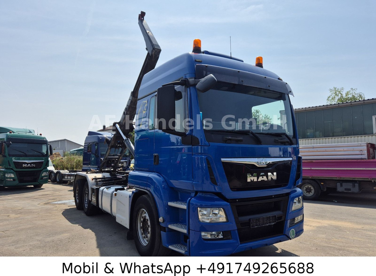 MAN TGS 26.480 XLX LL 6x2 *Intarder/MEILLER-RK-20.65 - Camião polibenne, Camião grua: foto 1 MAN TGS 26.480 XLX LL 6x2 *Intarder/MEILLER-RK-20.65 - Camião polibenne, Camião grua: foto 1