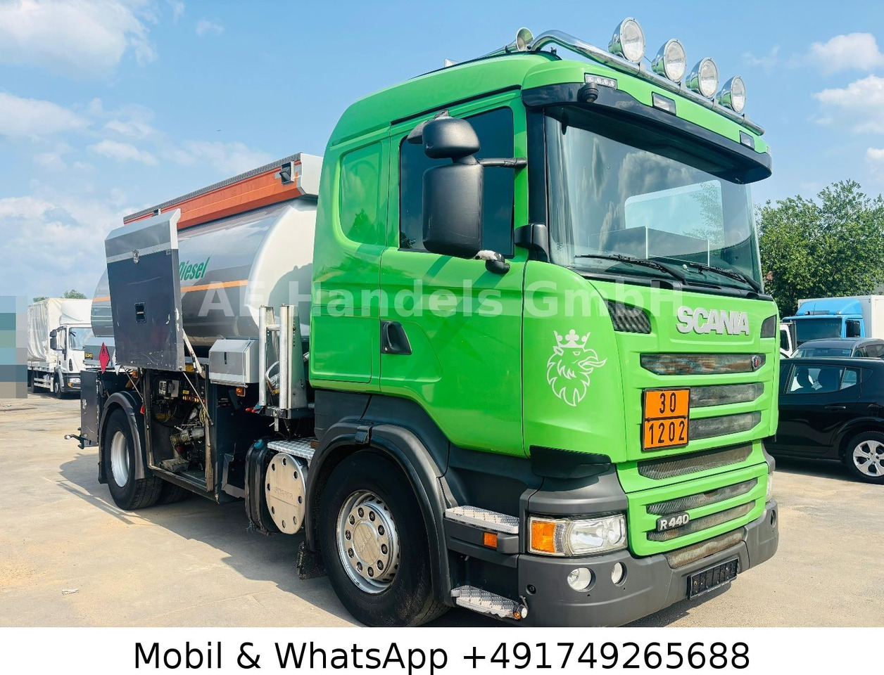 Scania R440 Rohr *Retarder/Oben-Unten/2-Kammern/14m³ - Camião cisterna: foto 1 Scania R440 Rohr *Retarder/Oben-Unten/2-Kammern/14m³ - Camião cisterna: foto 1