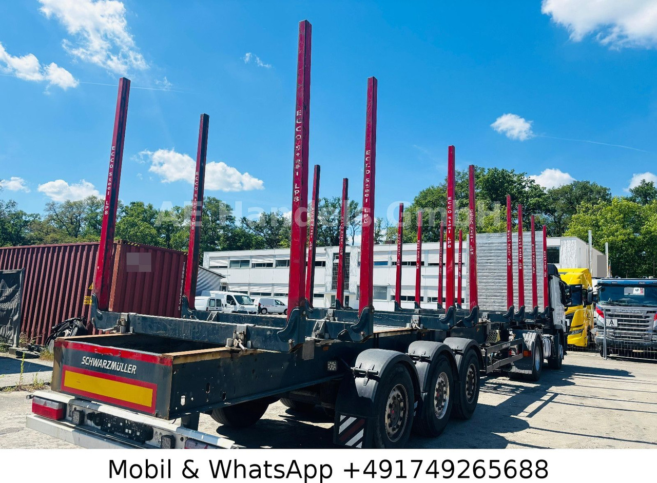 Schwarzmüller S1 Y-Serie Lang-Holz *8x Rungen/Liftachse/Alcoa - Semi-reboque transporte de madeira: foto 2 Schwarzmüller S1 Y-Serie Lang-Holz *8x Rungen/Liftachse/Alcoa - Semi-reboque transporte de madeira: foto 2