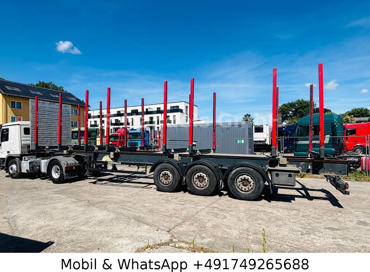 Schwarzmüller S1 Y-Serie Lang-Holz *8x Rungen/Liftachse/Alcoa - Semi-reboque transporte de madeira: foto 5 Schwarzmüller S1 Y-Serie Lang-Holz *8x Rungen/Liftachse/Alcoa - Semi-reboque transporte de madeira: foto 5