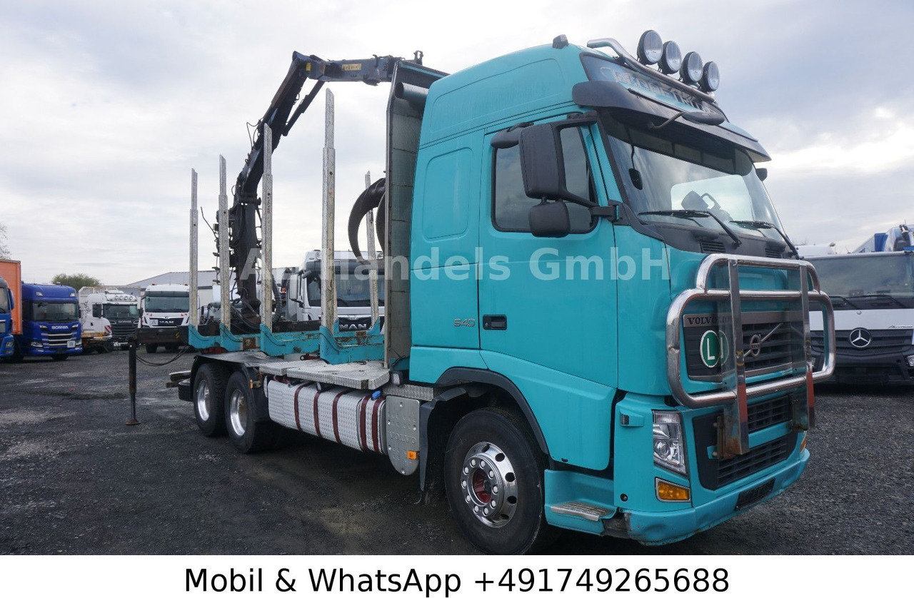 Volvo FH 540 Globe BL 6x4 Hiab 115z-80 *VEB+/AHK - Camião de transporte de madeira, Camião grua: foto 1 Volvo FH 540 Globe BL 6x4 Hiab 115z-80 *VEB+/AHK - Camião de transporte de madeira, Camião grua: foto 1