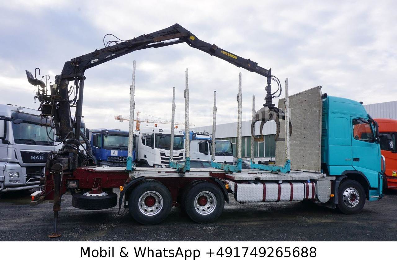 Volvo FH 540 Globe BL 6x4 Hiab 115z-80 *VEB+/AHK - Camião de transporte de madeira, Camião grua: foto 3 Volvo FH 540 Globe BL 6x4 Hiab 115z-80 *VEB+/AHK - Camião de transporte de madeira, Camião grua: foto 3