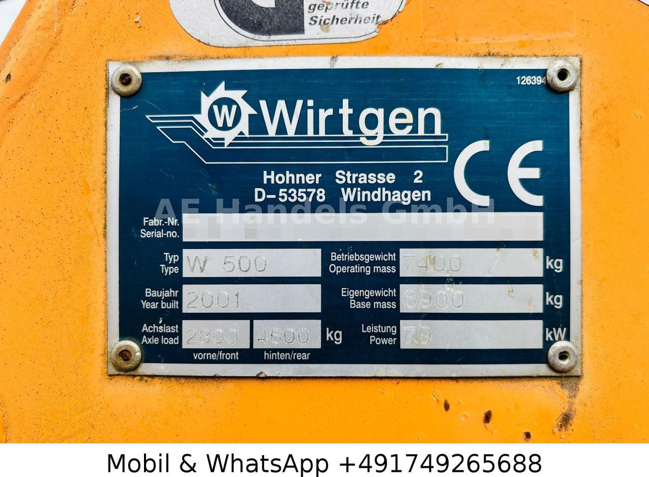 Aplainadora (Fresadora) Wirtgen W500 Kaltfräse / Straßenfräse *4400Std./Ladeband: foto 27