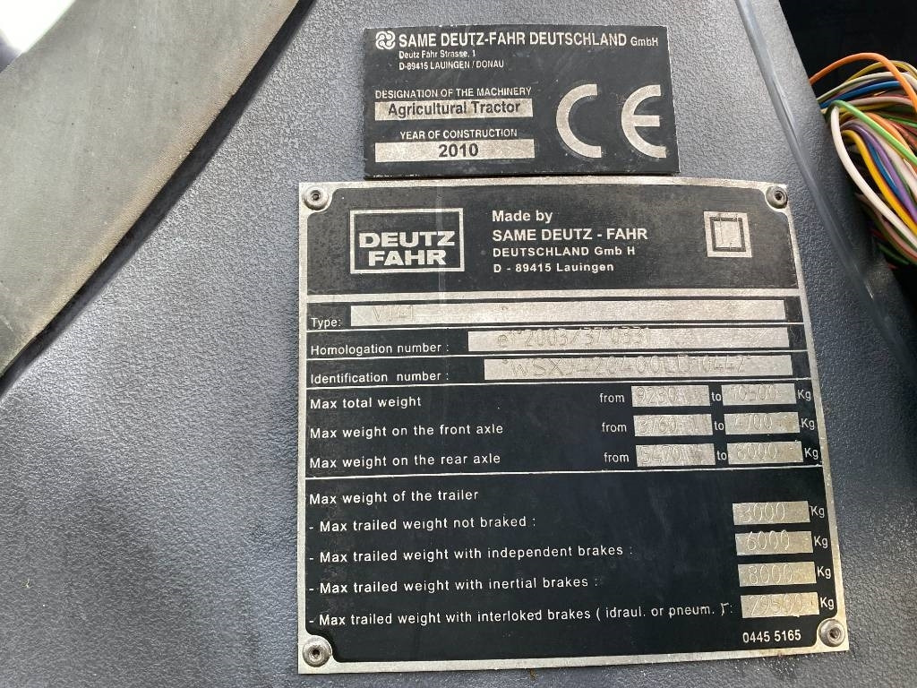 Trator Deutz-fahr AGROTRON 610TTV / Carte Grise Française endommagé: foto 8