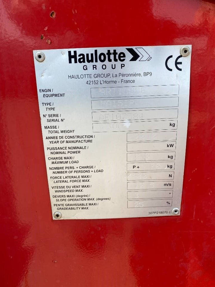 Plataforma articulada Haulotte HA 15 IP: foto 8