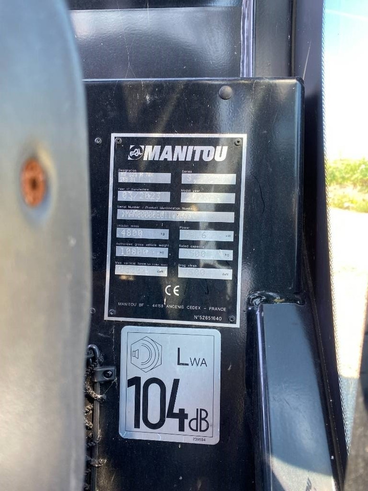 Empilhador telescópico Manitou MT 625 H/75K-ST5S1 endommagé: foto 7 Empilhador telescópico Manitou MT 625 H/75K-ST5S1 endommagé: foto 7