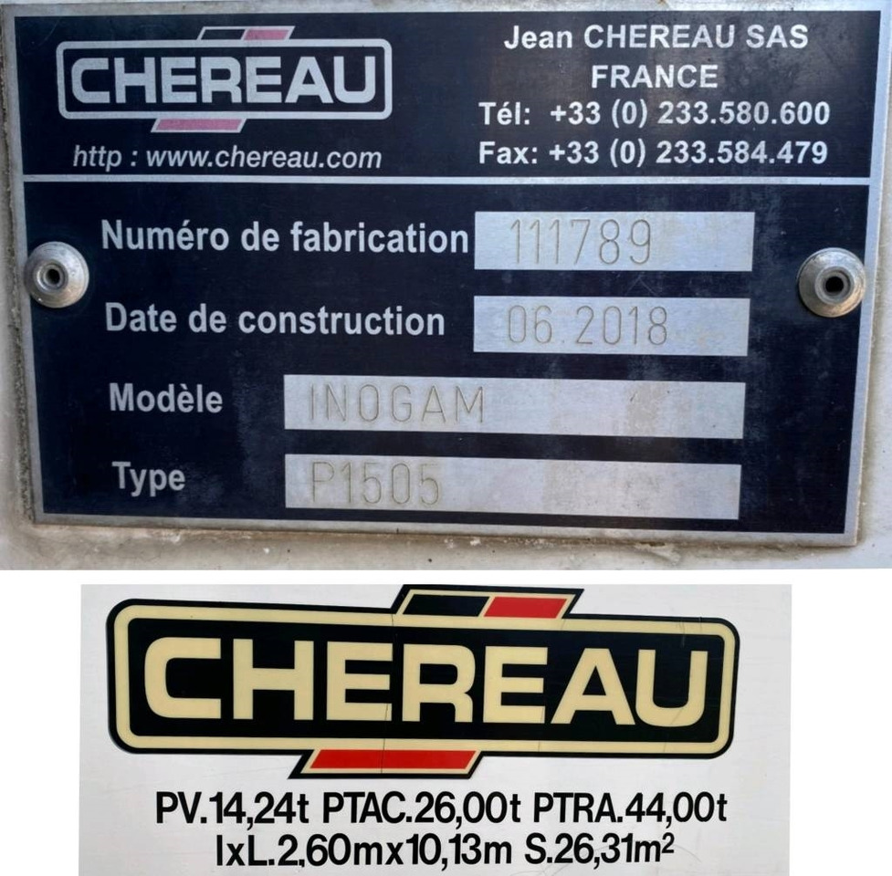 Camião frigorífico Renault D-430 WIDE CHEREAU INOGAM/LEVIAND 120 endommagé: foto 9