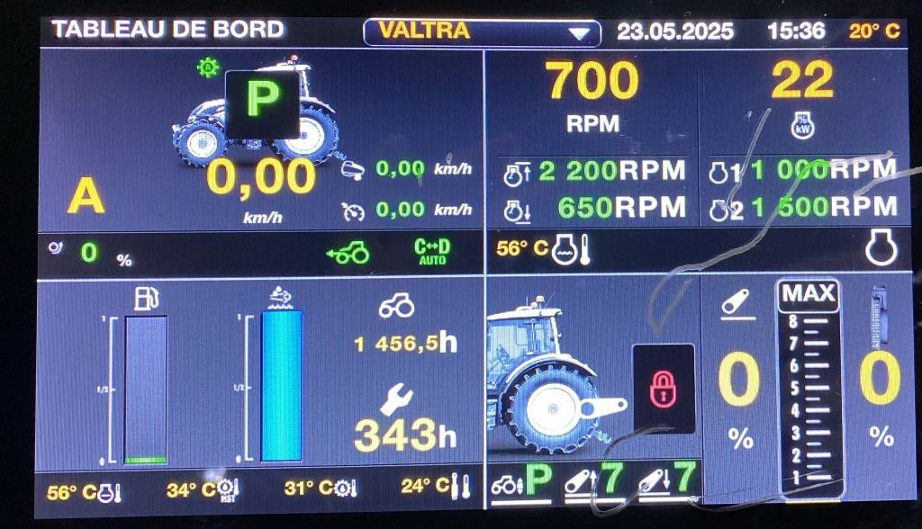 Trator Valtra N 175 / DIRECT Variation Continue endommagé: foto 8