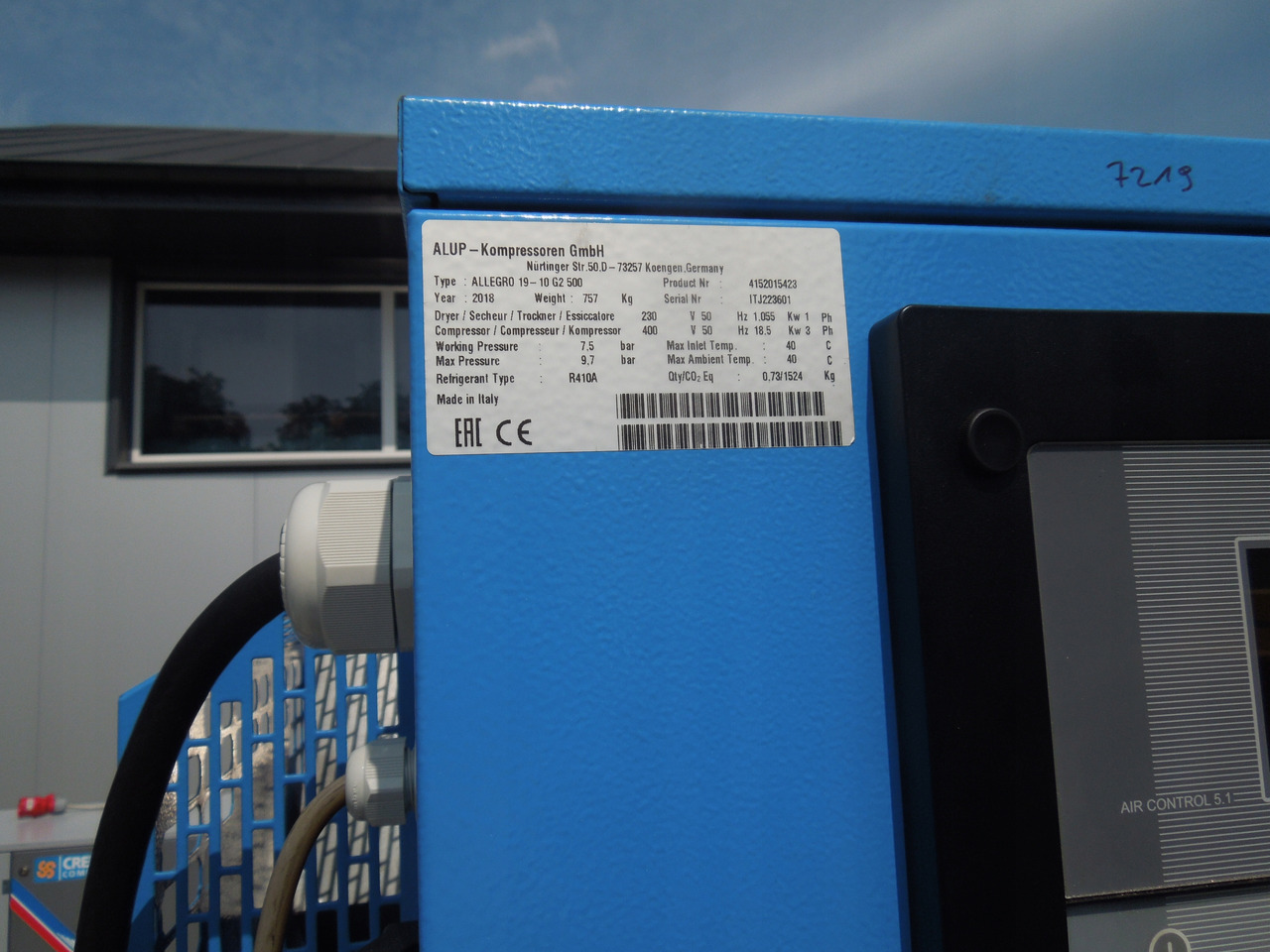 ALUP ALLEGRO-10 G2 500 - Compressor de ar: foto 5 ALUP ALLEGRO-10 G2 500 - Compressor de ar: foto 5