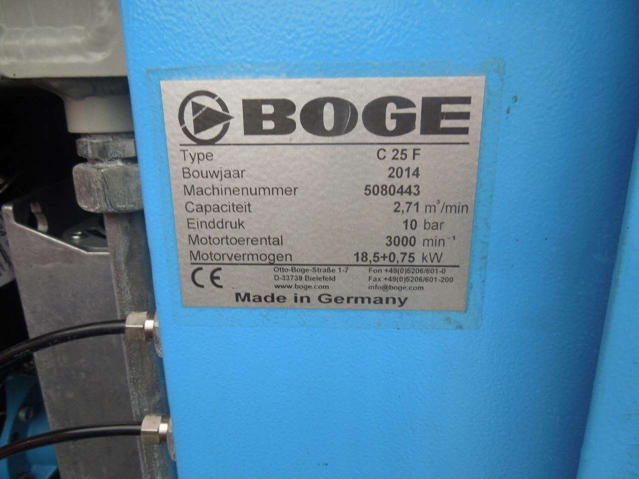 BOGE C25F - Compressor de ar: foto 3 BOGE C25F - Compressor de ar: foto 3