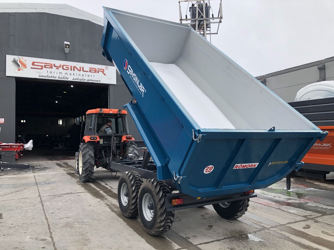 Reboque basculante novo SAYGINLAR 8 TON DUMP TRAILER: foto 10