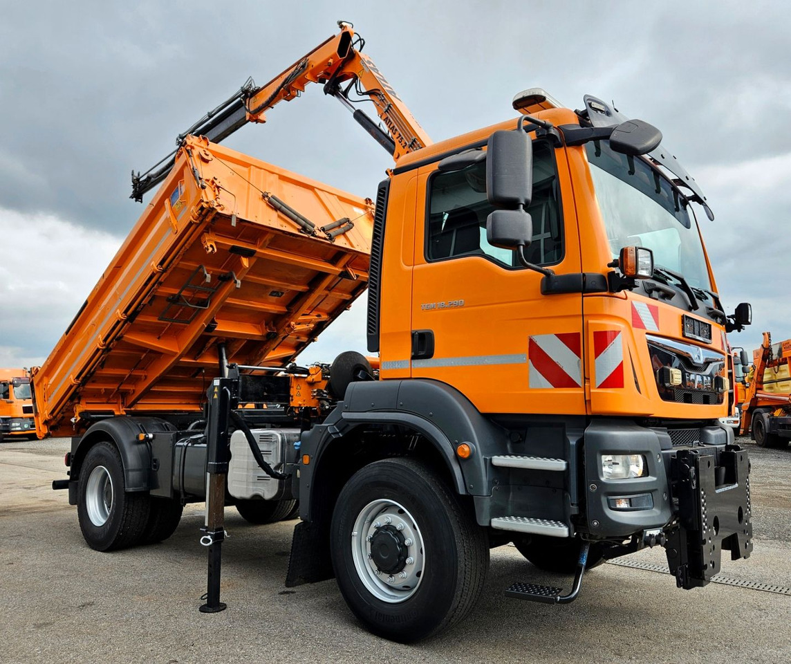MAN TGM 18.290 4x4 Atlas 75.2 Kran Funk Euro6 - Camião basculante, Camião grua: foto 1 MAN TGM 18.290 4x4 Atlas 75.2 Kran Funk Euro6 - Camião basculante, Camião grua: foto 1