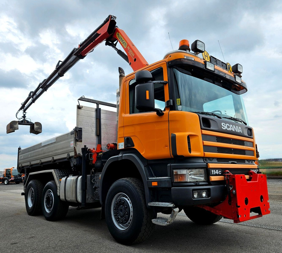 Scania P114 380 6x4-4 Palfinger PK12502 Kran Funk - Camião basculante, Camião grua: foto 2 Scania P114 380 6x4-4 Palfinger PK12502 Kran Funk - Camião basculante, Camião grua: foto 2