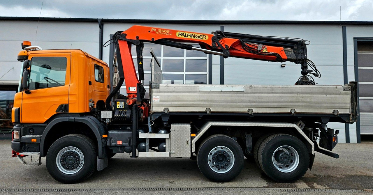 Scania P114 380 6x4-4 Palfinger PK12502 Kran Funk - Camião basculante, Camião grua: foto 4 Scania P114 380 6x4-4 Palfinger PK12502 Kran Funk - Camião basculante, Camião grua: foto 4