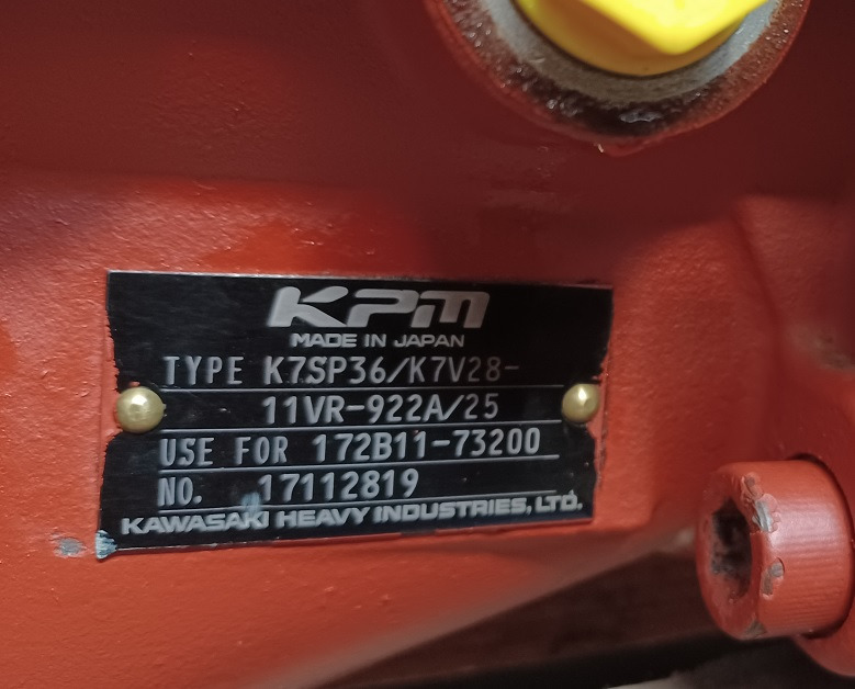 Kawasaki Heavy Industries K7SP36/K7V28-11VR-922A/25 - Bomba hidráulica para Escavadora de rastos: foto 3 Kawasaki Heavy Industries K7SP36/K7V28-11VR-922A/25 - Bomba hidráulica para Escavadora de rastos: foto 3