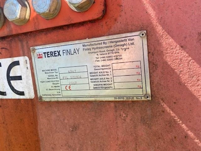 Terex Finlay 694T - Peneira vibratória: foto 4 Terex Finlay 694T - Peneira vibratória: foto 4