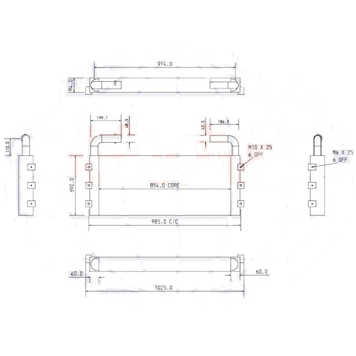 HITACHI ZX 160LC3 4668376 - Radiador de óleo para Escavadora de rastos: foto 3 HITACHI ZX 160LC3 4668376 - Radiador de óleo para Escavadora de rastos: foto 3