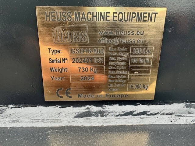 Overige NEW Heuss Grijper CW30 800mm Nieuw 2024 Grab - Garra: foto 4 Overige NEW Heuss Grijper CW30 800mm Nieuw 2024 Grab - Garra: foto 4