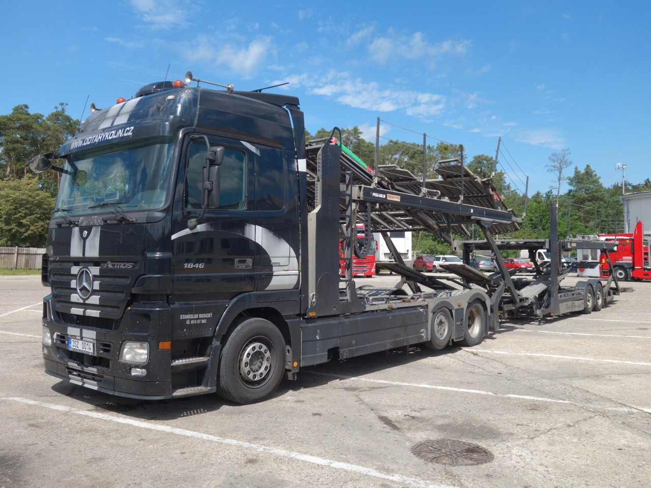Mercedes-Benz Actros 2446 mit Rolfo für 10 PKW, Retarder - Camião transporte de veículos: foto 1 Mercedes-Benz Actros 2446 mit Rolfo für 10 PKW, Retarder - Camião transporte de veículos: foto 1