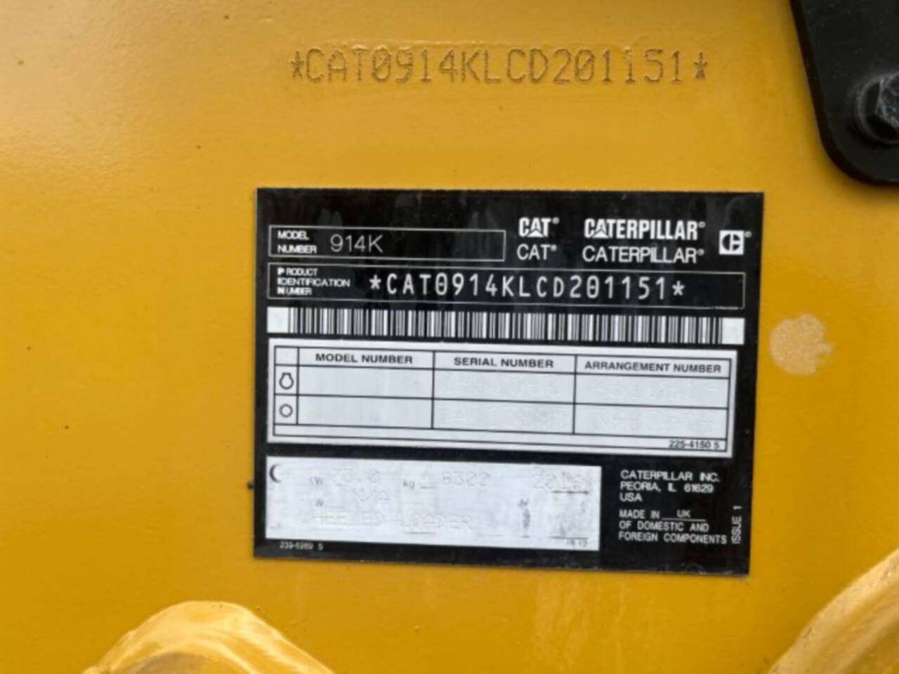 Pá carregadora de rodas CAT 914K: foto 6