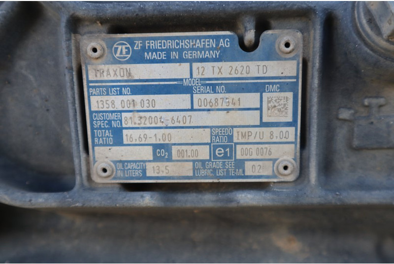 ZF 12TX2620DD 81.32004-6407 - Caixa de velocidade para Camião: foto 5 ZF 12TX2620DD 81.32004-6407 - Caixa de velocidade para Camião: foto 5