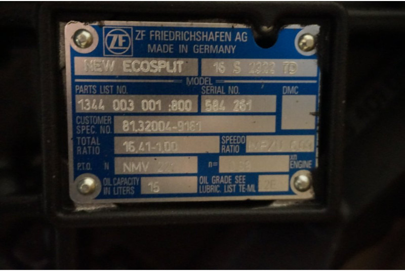 ZF 16S2322TD + NMV221 81.32004-6161 - Caixa de velocidade para Camião: foto 5 ZF 16S2322TD + NMV221 81.32004-6161 - Caixa de velocidade para Camião: foto 5