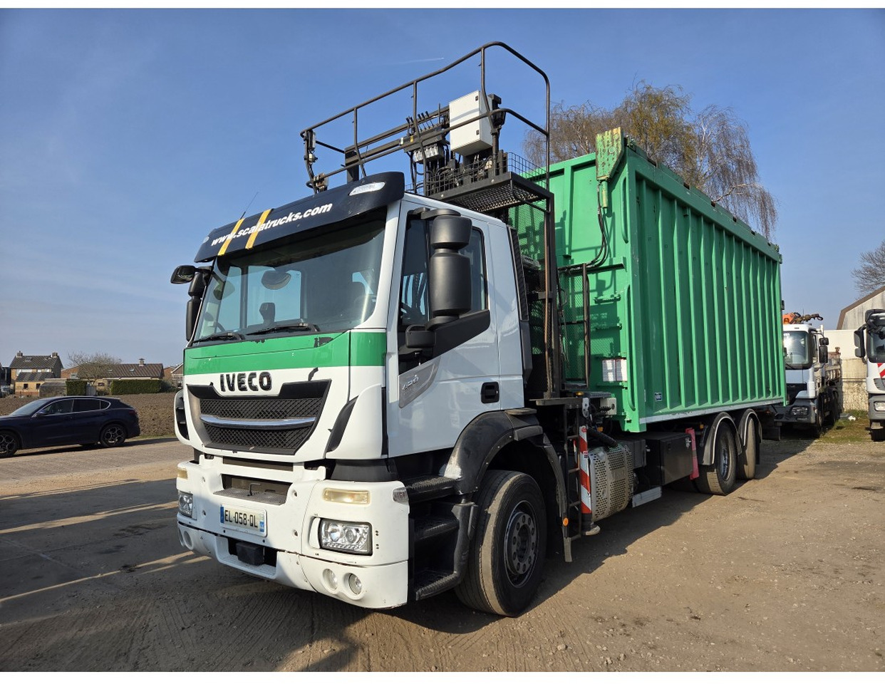 Camião basculante, Camião grua IVECO STRALIS 420 6X2 TIPPER CRANE KESLA 17 TON 2 EXT STEERING REAR AXLE: foto 7