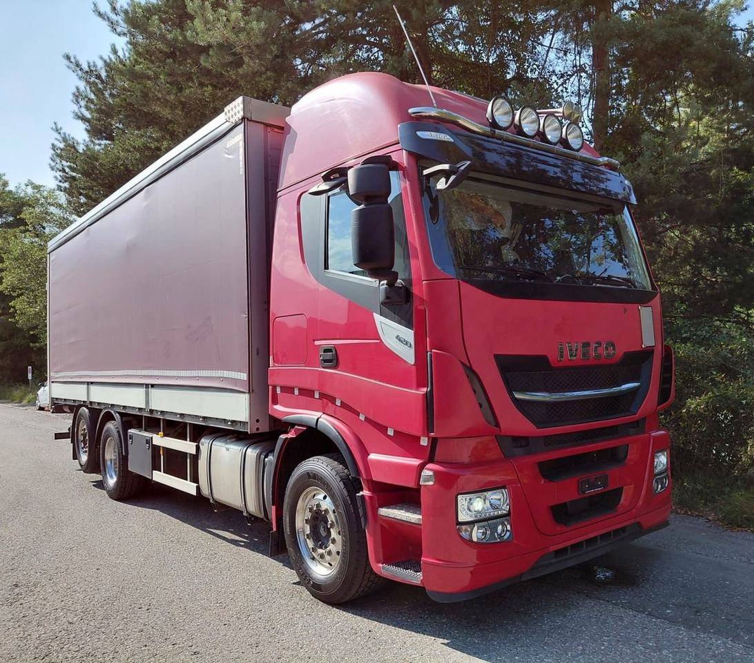 Iveco 260S42 Stralis, 6x2, Retarder, Euro 6, 7.80m box - Camião de lona: foto 1 Iveco 260S42 Stralis, 6x2, Retarder, Euro 6, 7.80m box - Camião de lona: foto 1
