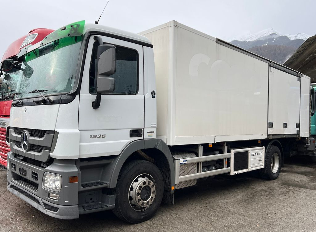 Mercedes-Benz Actros 1836 4x2, Carrier Supra 850U, Ladebordwan - Camião frigorífico: foto 1 Mercedes-Benz Actros 1836 4x2, Carrier Supra 850U, Ladebordwan - Camião frigorífico: foto 1