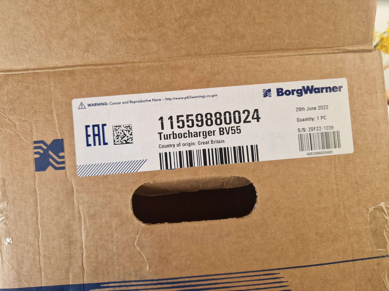 Motor e peças para Máquina de construção BorgWarner Turbocharger 11559880024 turbo: foto 6