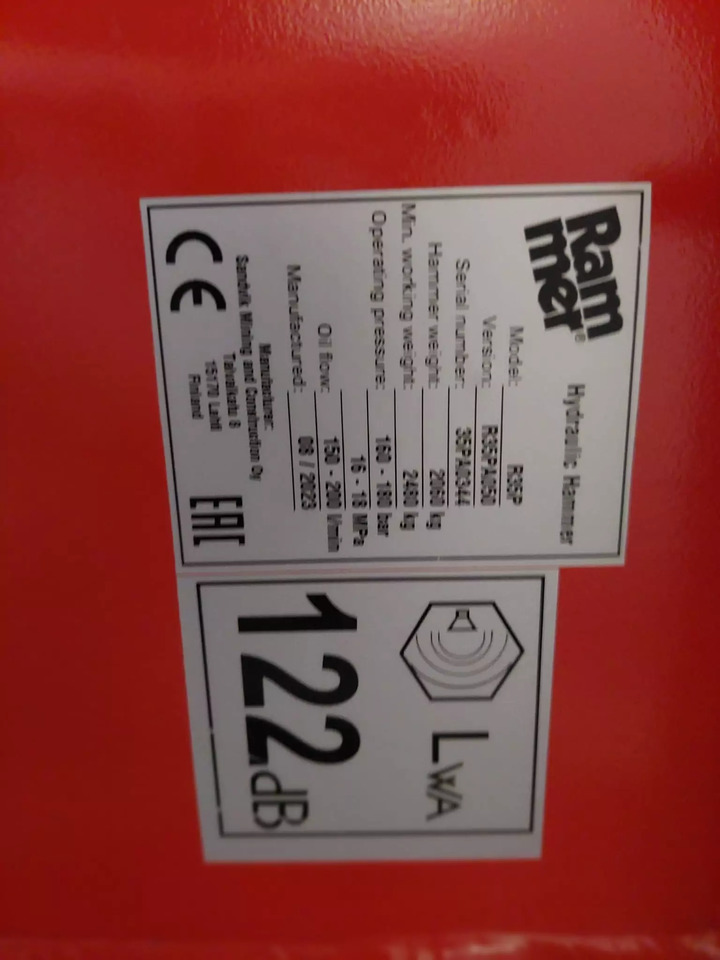2023 Rammer R35P - Martelo hidráulico: foto 3 2023 Rammer R35P - Martelo hidráulico: foto 3