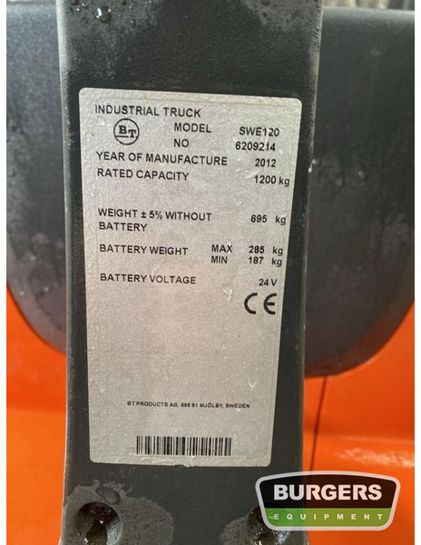 BT SWE120 - Stacker: foto 5 BT SWE120 - Stacker: foto 5
