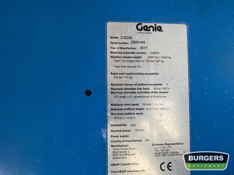 Locação financeira de Genie Z62 40 Genie Z62 40: foto 15