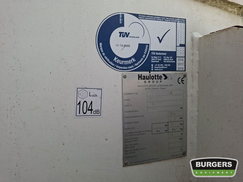 Locação financeira de Haulotte H16TPX Haulotte H16TPX: foto 6