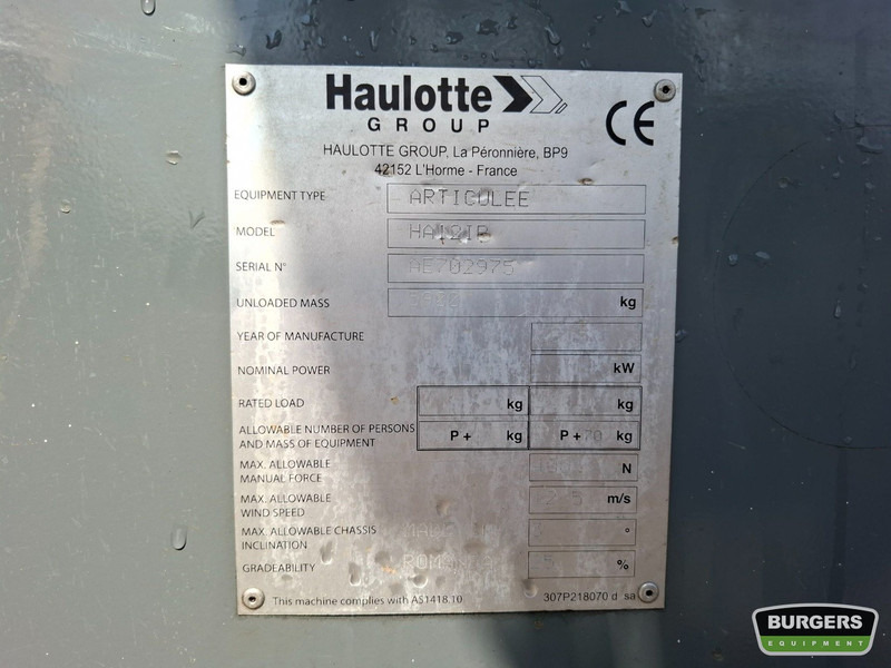 Haulotte HA12IP Nieuwe Accus - Plataforma articulada: foto 5 Haulotte HA12IP Nieuwe Accus - Plataforma articulada: foto 5
