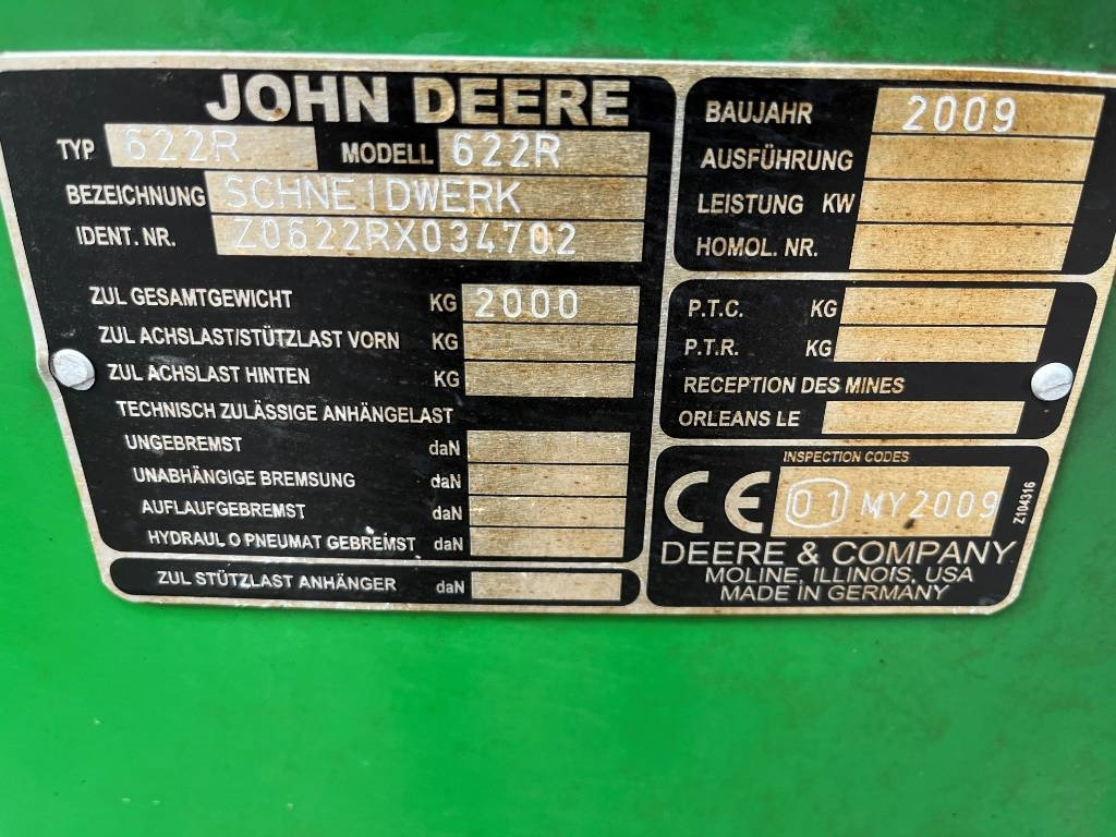 John Deere 622R Skärbord / Header 20 fot till JD T550 i - Equipamento para colheitadeira: foto 4 John Deere 622R Skärbord / Header 20 fot till JD T550 i - Equipamento para colheitadeira: foto 4