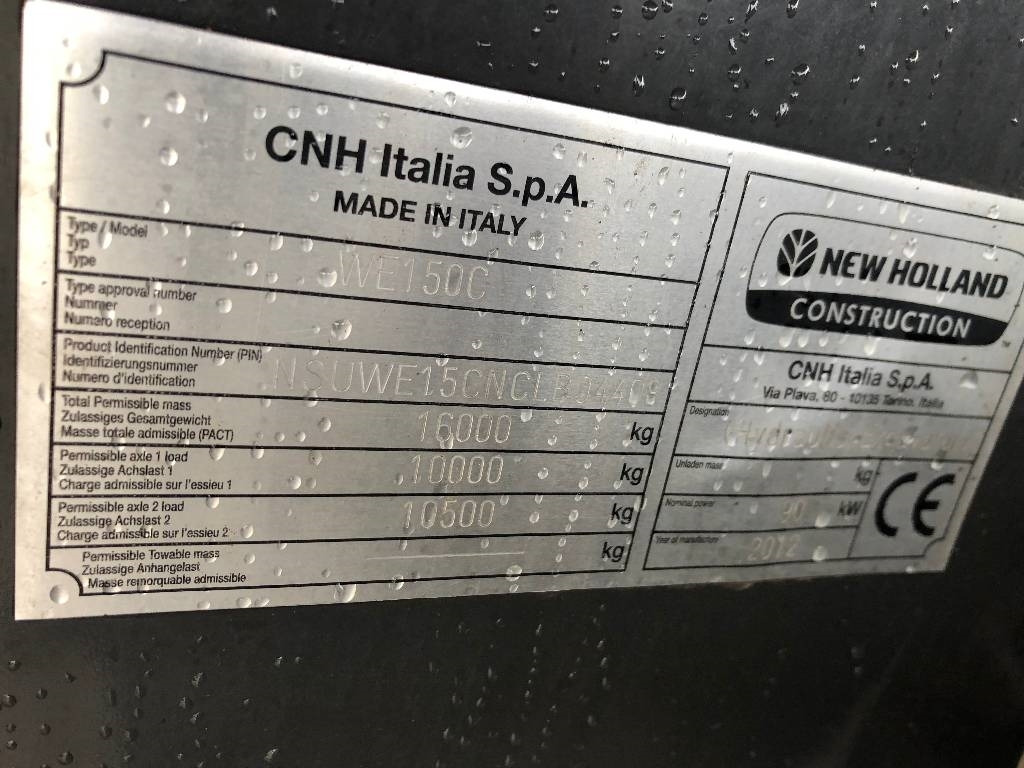 New Holland WE 150C Dismantled: only spare parts - Escavadeira de rodas: foto 3 New Holland WE 150C Dismantled: only spare parts - Escavadeira de rodas: foto 3