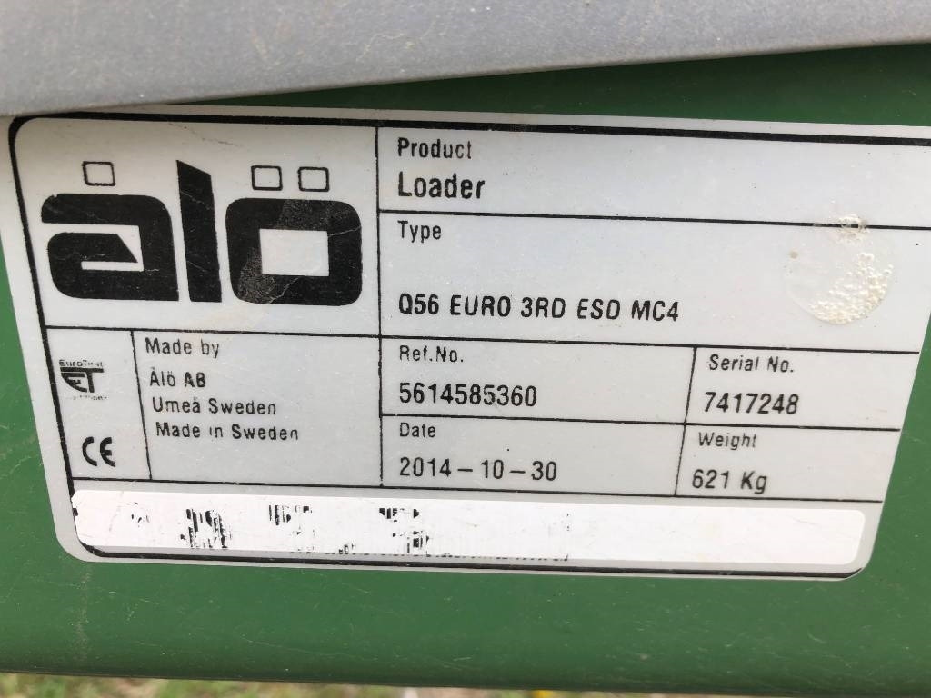 Reservdelar till Ålö / Trima Quicke Q56 - Carregador frontal para o trator: foto 2 Reservdelar till Ålö / Trima Quicke Q56 - Carregador frontal para o trator: foto 2